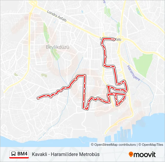 BM4 Bus Line Map