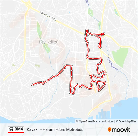BM4 Bus Line Map