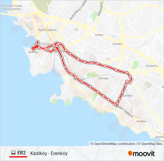 ER2 Bus Line Map