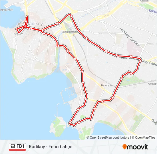 FB1 Bus Line Map