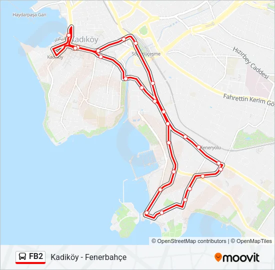 FB2 Bus Line Map