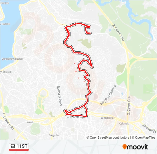 11ST Bus Line Map