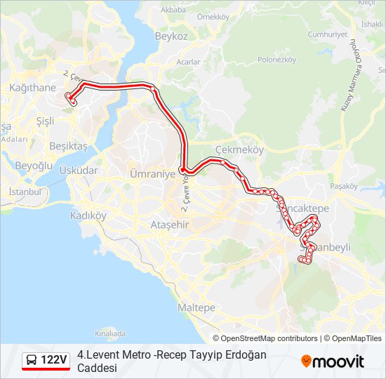 122V bus Line Map