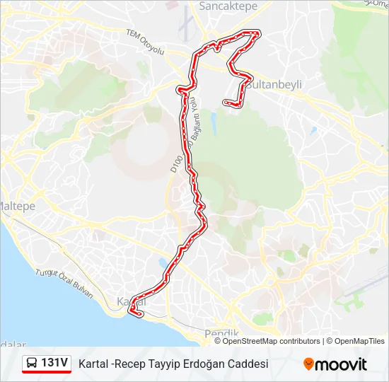 131V Bus Line Map