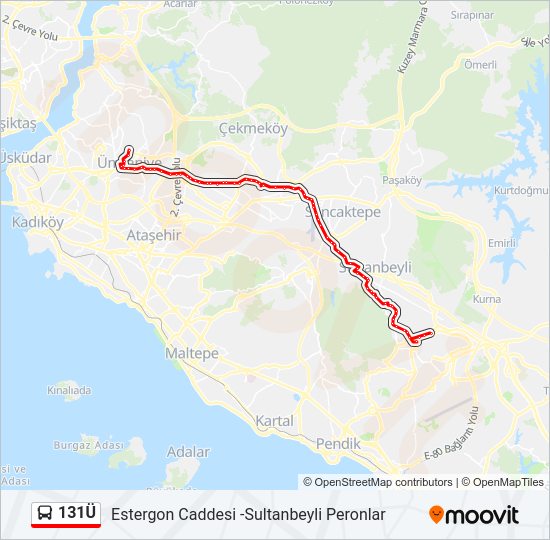 131Ü bus Line Map