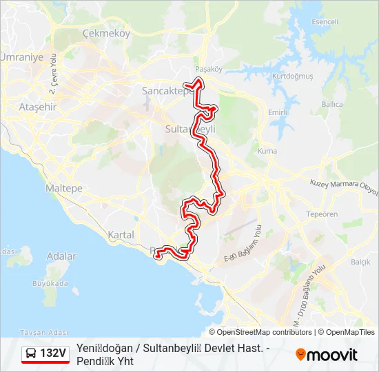 132V Bus Line Map