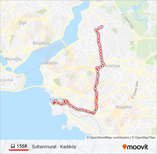 15SK Bus Line Map