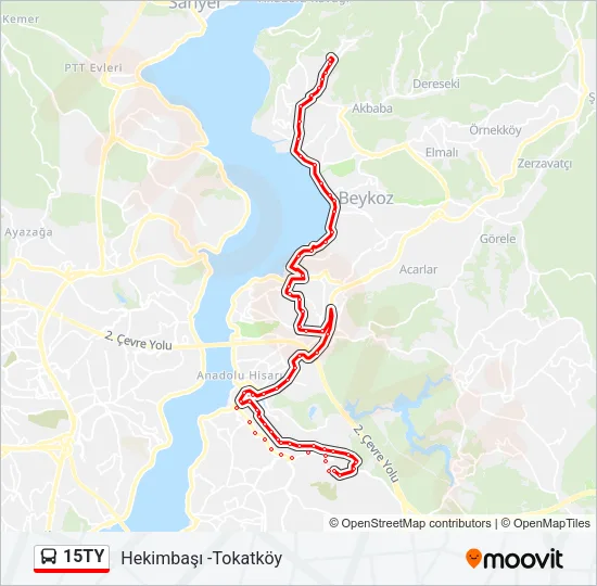 15TY Bus Line Map