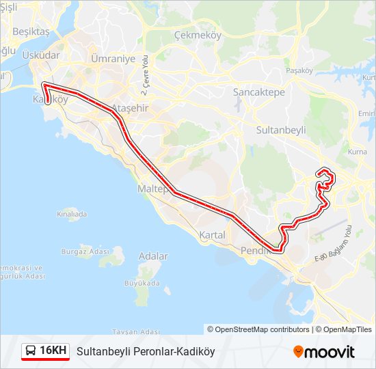 16KH bus Line Map