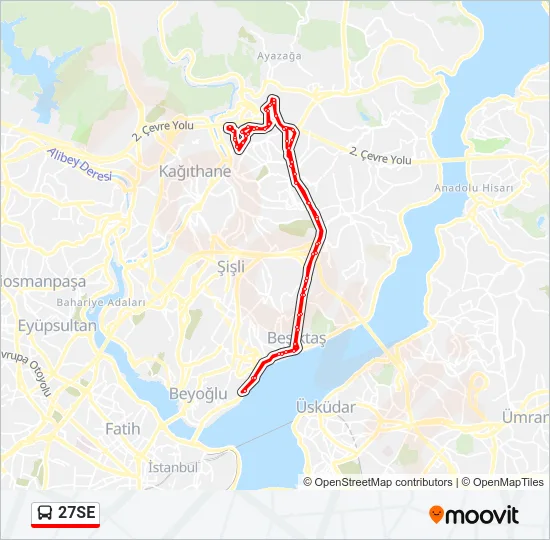 27SE Bus Line Map