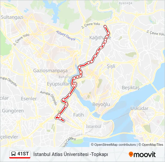 41ST Bus Line Map