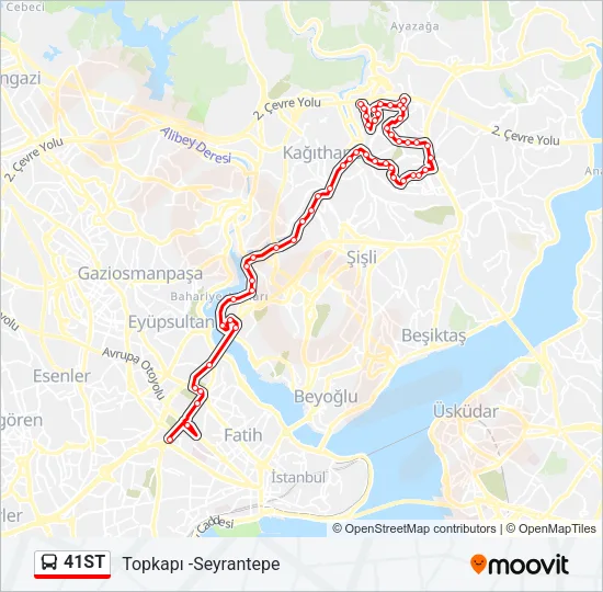 41ST Bus Line Map