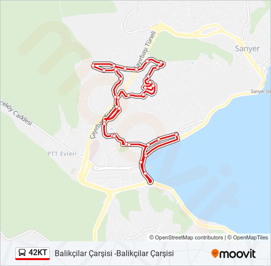 42KT bus Line Map