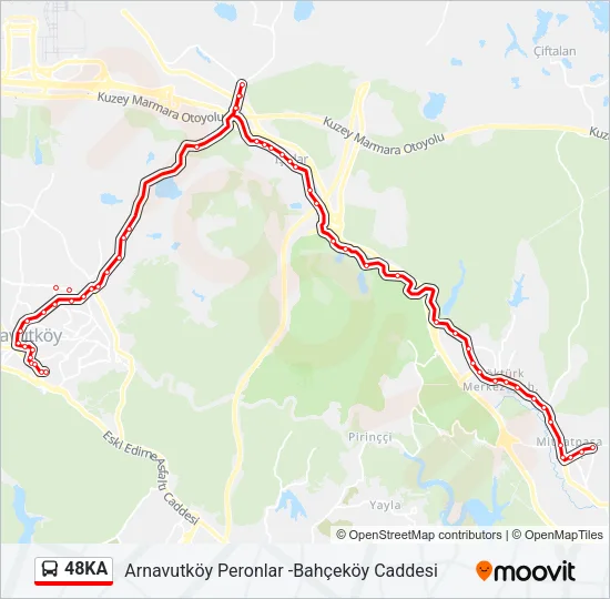 48KA Bus Line Map