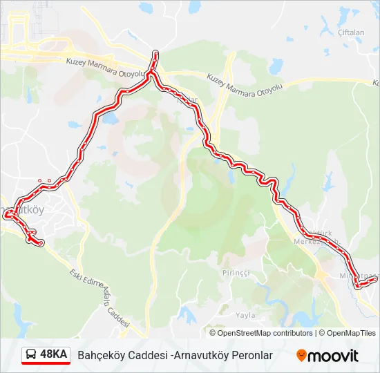 48KA Bus Line Map