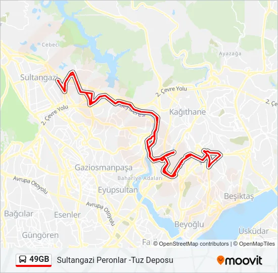 49GB Bus Line Map