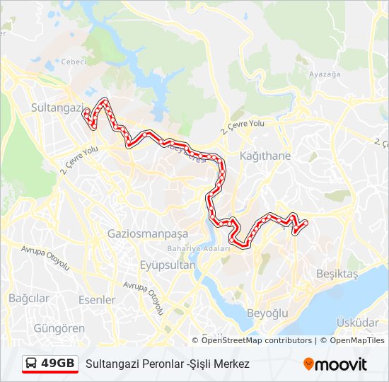 49GB bus Line Map