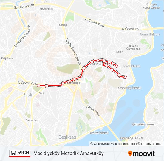 59CH bus Line Map