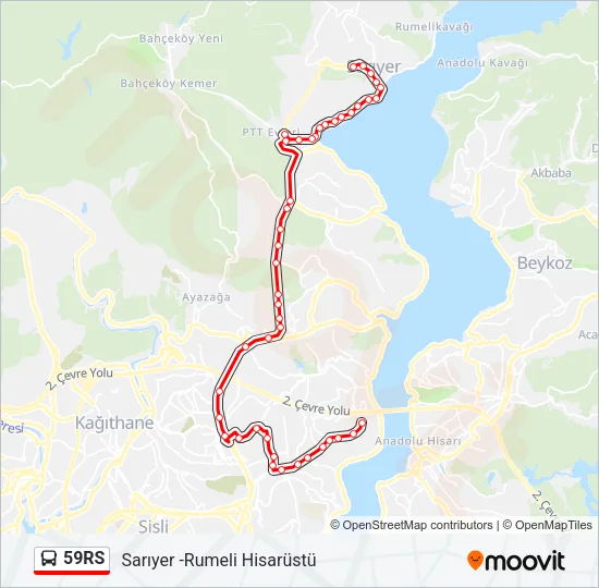 59RS Bus Line Map
