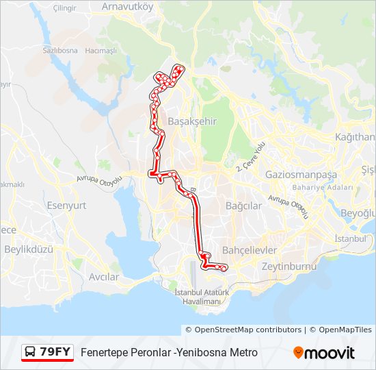 79FY bus Line Map