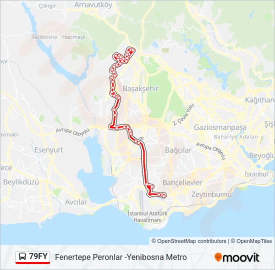 79FY Bus Line Map