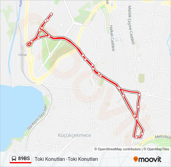 89BS Bus Line Map