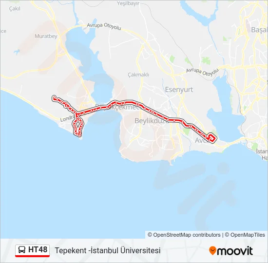 HT48 Bus Line Map