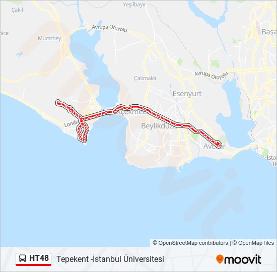 HT48 bus Line Map