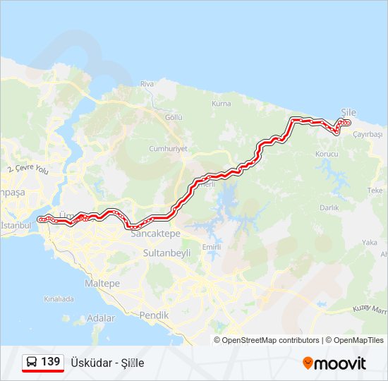 139 Bus Line Map
