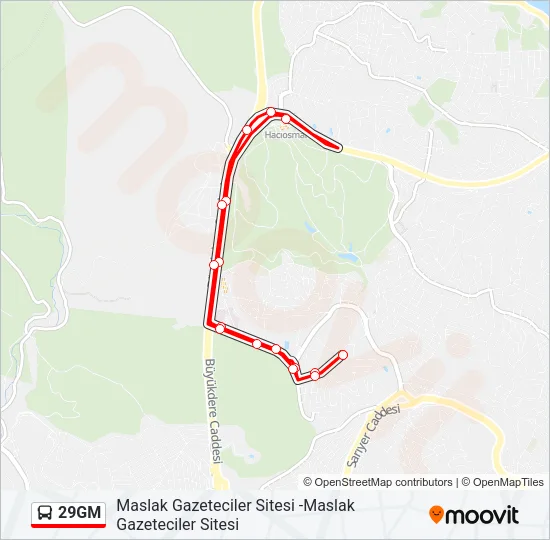 29GM Bus Line Map