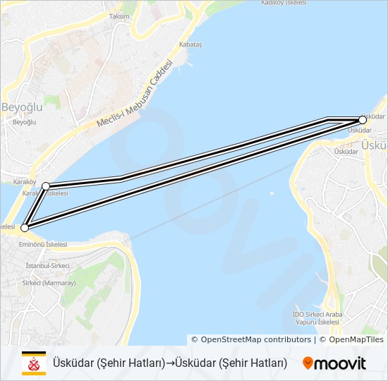 uskudar karakoy eminonu guzergahi saatleri duraklari ve haritasi uskudar sehir hatlari uskudar sehir hatlari