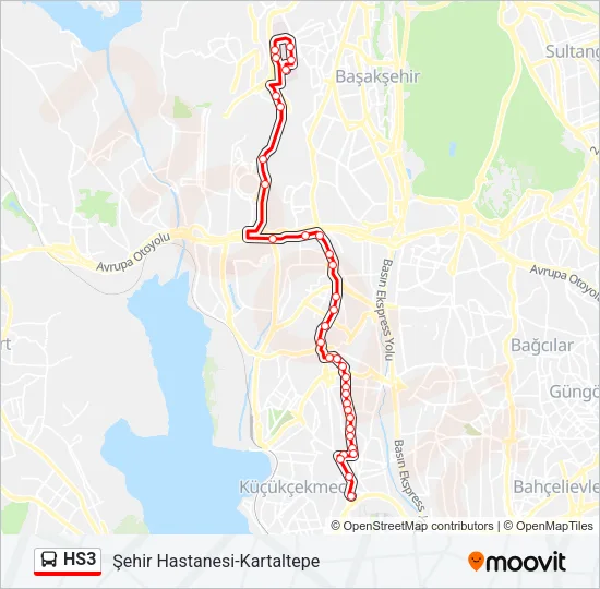 HS3 Bus Line Map