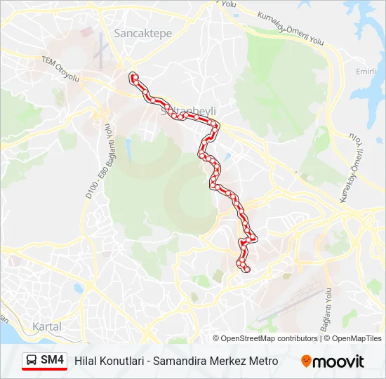 SM4 Bus Line Map
