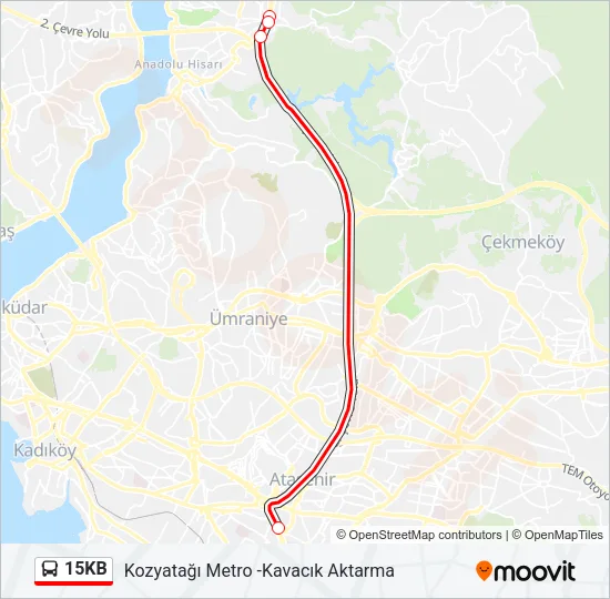 15KB Bus Line Map
