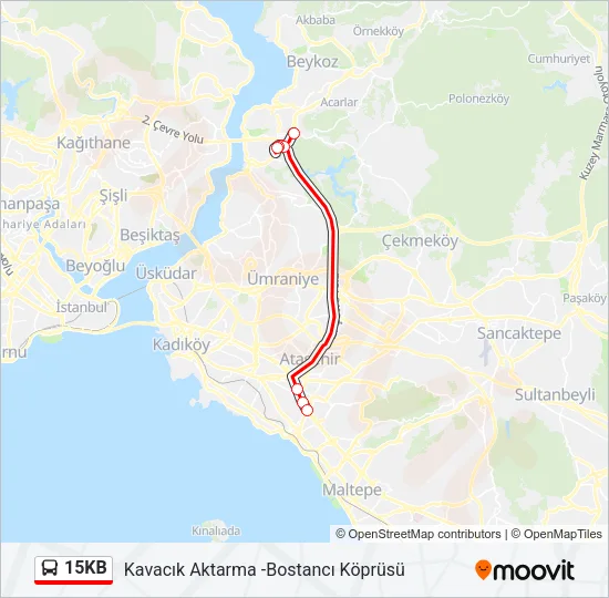 15KB Bus Line Map