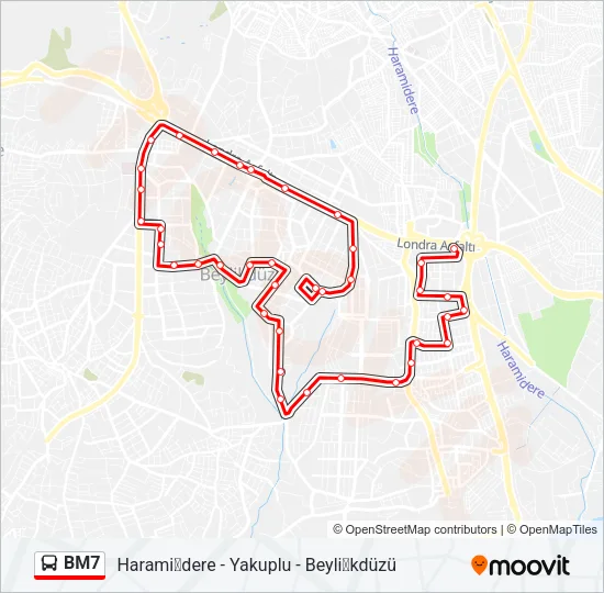 BM7 Bus Line Map