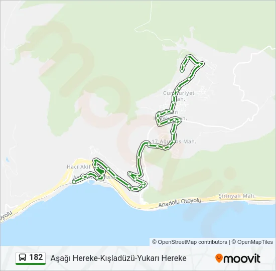182 Bus Line Map
