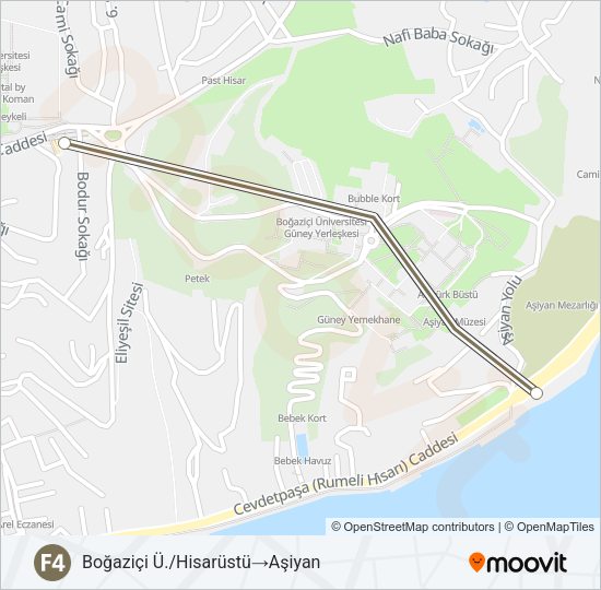 F4 Metro Line Map