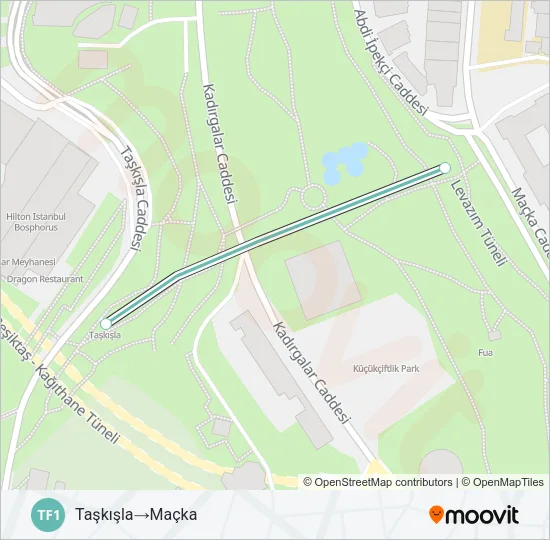 TF1 Metro Line Map