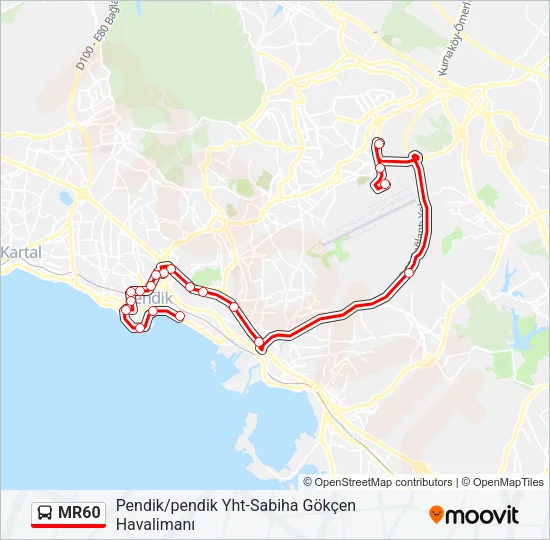 MR60 Bus Line Map