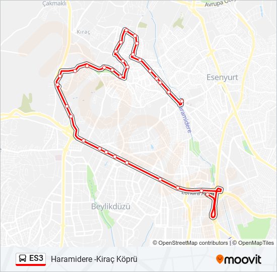 ES3 bus Line Map