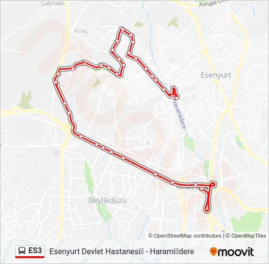 ES3 Bus Line Map
