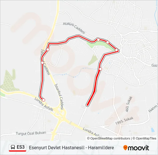 ES3 Bus Line Map