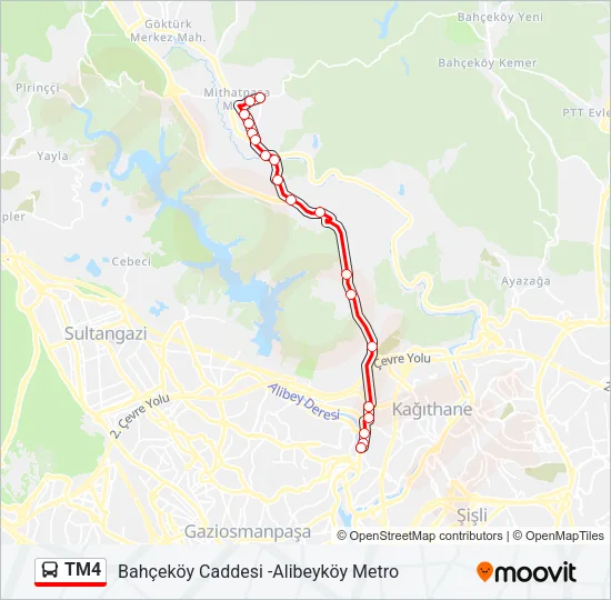 TM4 Bus Line Map