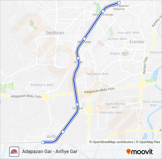 ADARAY Train Line Map