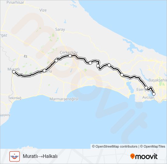 B13 Train Line Map