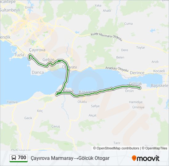 700 bus Line Map