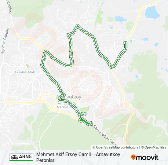 ARN5 Dolmus & Minibus Line Map