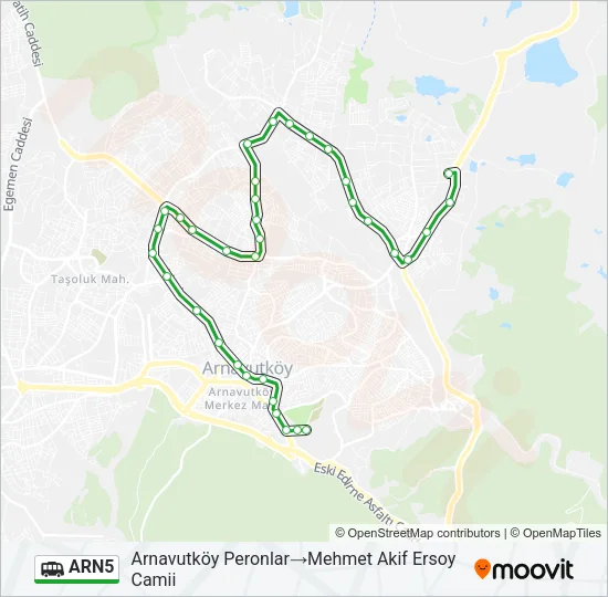 ARN5 Dolmus & Minibus Line Map