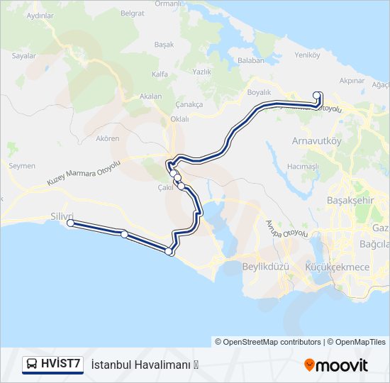 HVİST7 Bus Line Map